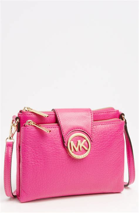 crossbody light pink michael kors purse|Michael Kors pink canvas tote.